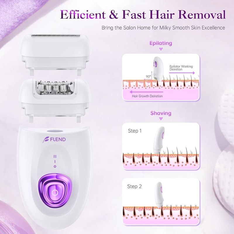Epilator Women & Shaver Head, For Legs, Arms, Face, Underarms And Bikini_voghion.com