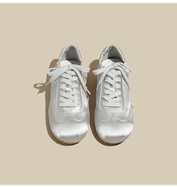 Satinschuhe im Ballettstil für Damen, Nischendesignermode, All-Match-Freizeitschuhe_voghion.com