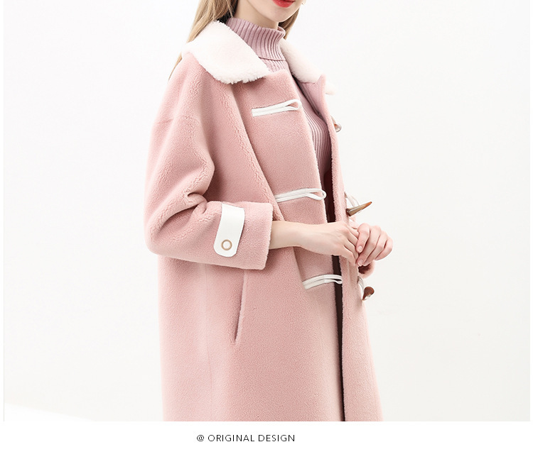 Trench invernale da donna in pelliccia e scialle in peluche di visone da donna_voghion.com