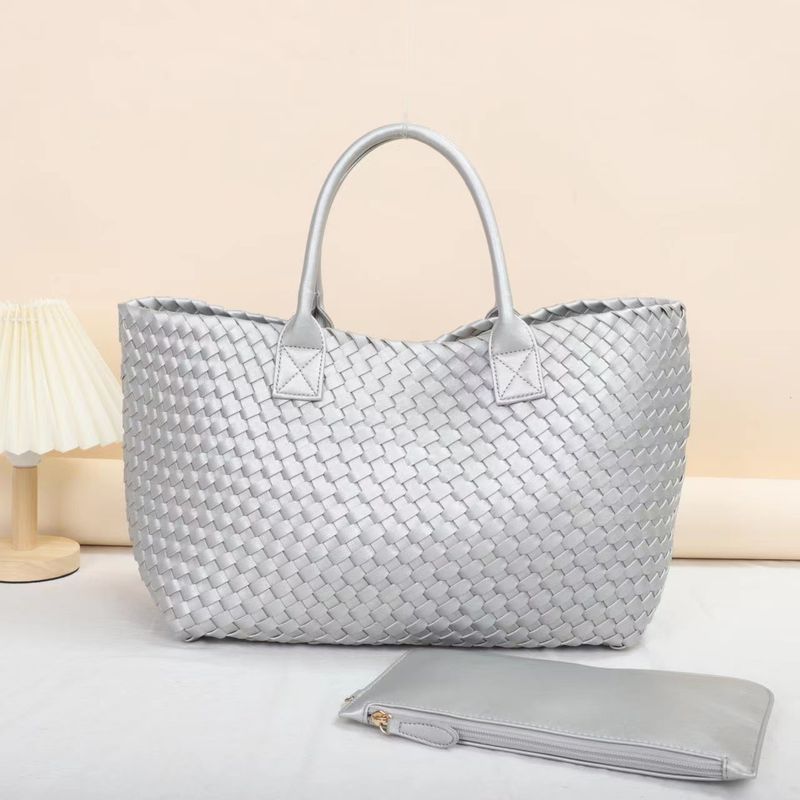Handbag Trend Hand Woven Vegetable Blue Son Large Capacity Carry-on Bag Woman_voghion.com