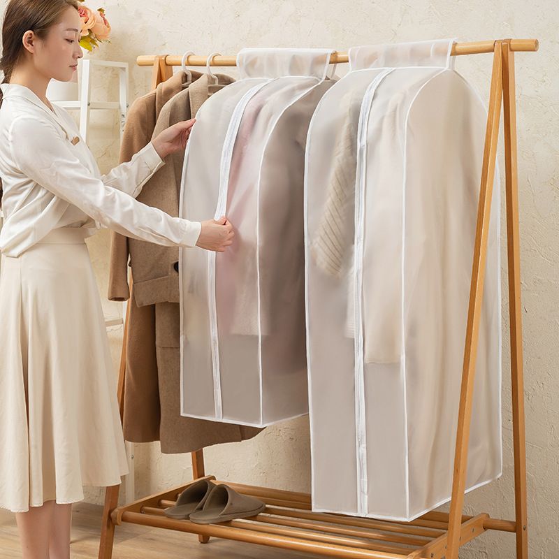 Clothes Hanger Dust Cover Clothes Dust Cover Enlarged Full Package Thickened PEVA Storage Waterproof And Dustproof_voghion.com