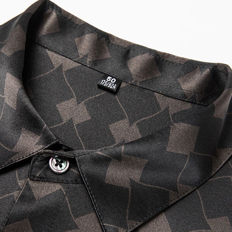Camicia a maniche corte in seta di alta qualità per uomo, estiva, nuova, ampia, formale, casual, da lavoro_voghion.com