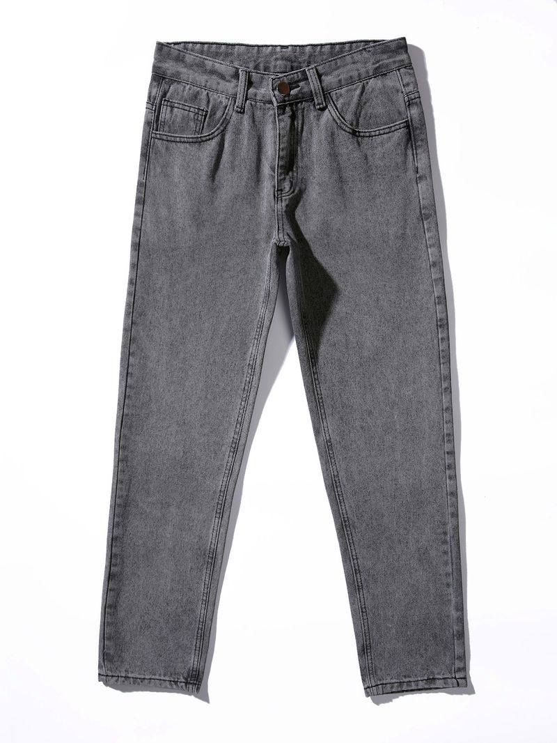 Jeans da uomo di alta qualità, casual, larghi, a gamba dritta, nuovo stile_voghion.com