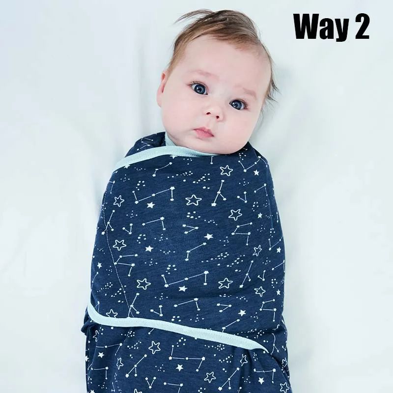 Conjunto de manta y gorro para bebé con estampado de dibujos animados de algodón para recién nacidos, manta ajustable para dormir para bebés de 0 a 6 meses para todas las estaciones_voghion.com