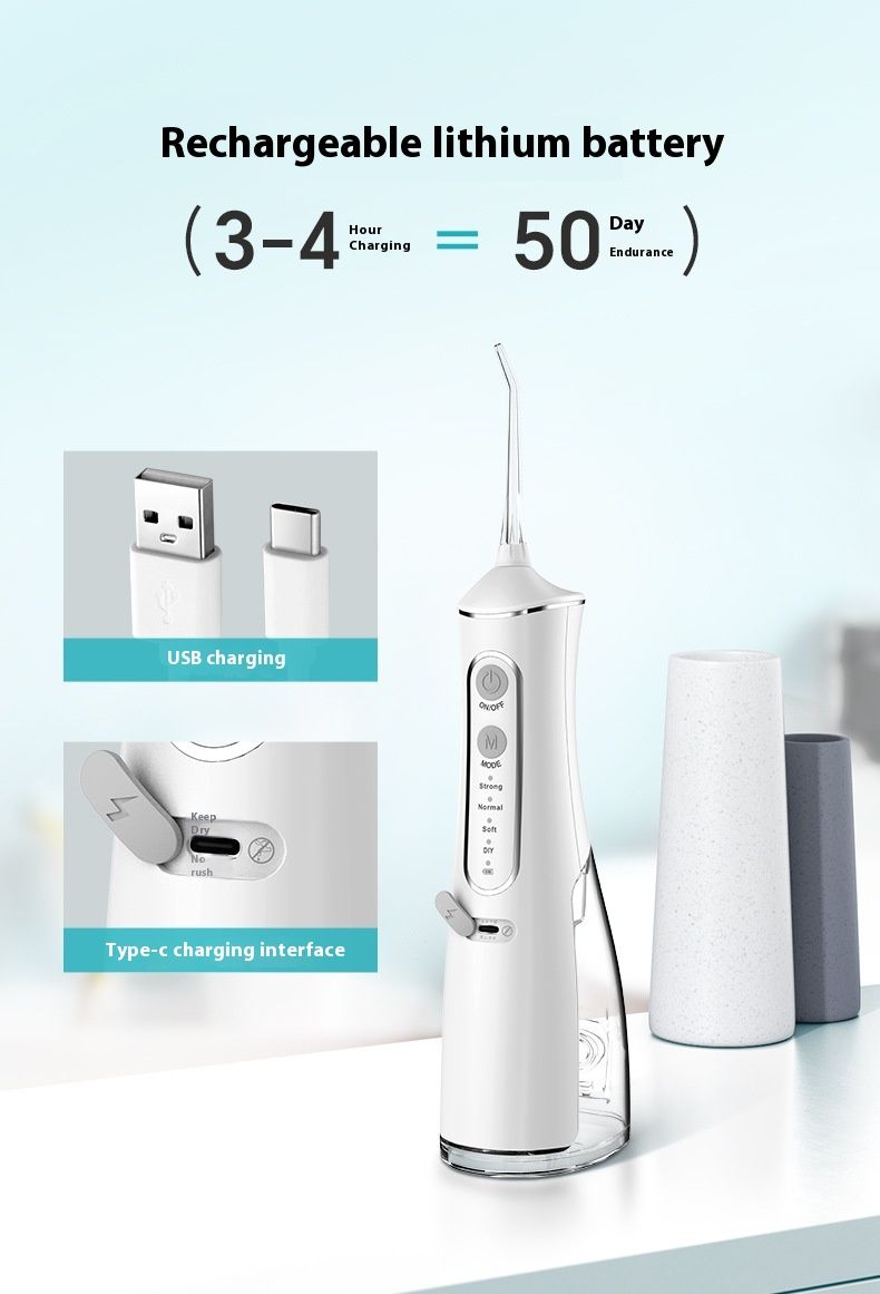 Spazzolino da denti fai da te ad alta frequenza, idropulsore, può lavare i denti, lavare il naso, pulizia elettrica portatile dei denti_voghion.com