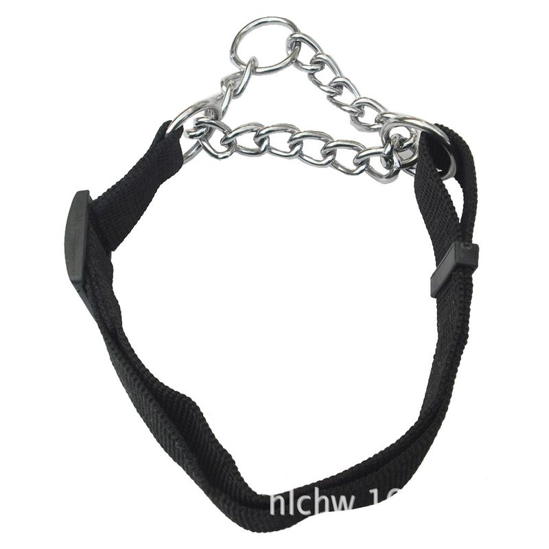 Collier de dressage anti-explosion à trois anneaux en fer pour animaux de compagnie, vente directe du fabricant (2023)._voghion.com