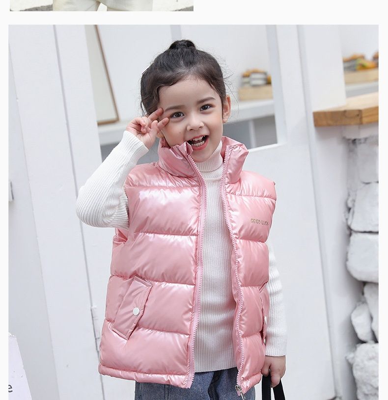 Çocuk pamuklu erkek çocuk kız bebek, orta yaşlı büyük çocuk, sonbahar ve yelek, kış dış giyim, çocuk_voghion.com