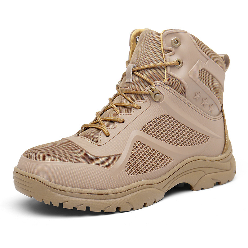 Herbst und Winter Anti-Rutsch-Stahlkappe Große Größe Militär Outdoor Klettern High-Top Wanderstiefel für Männer_voghion.com