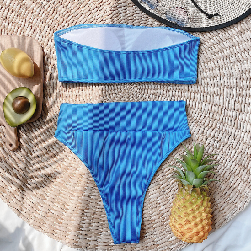 bikinis populaires pour maillots de bain simples étrangers, maillots de bain, maillots de bain de couleur unie, maillots de bain fendus_voghion.com