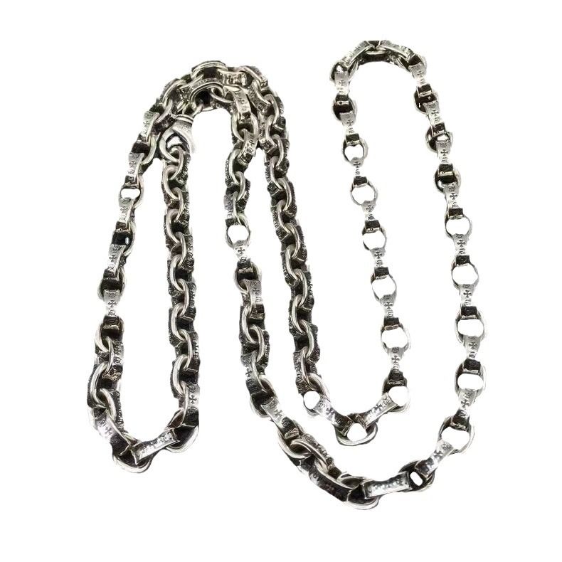Collana unisex con ciondolo a forma di croce punk con corvo, personalità, stile hip hop._voghion.com