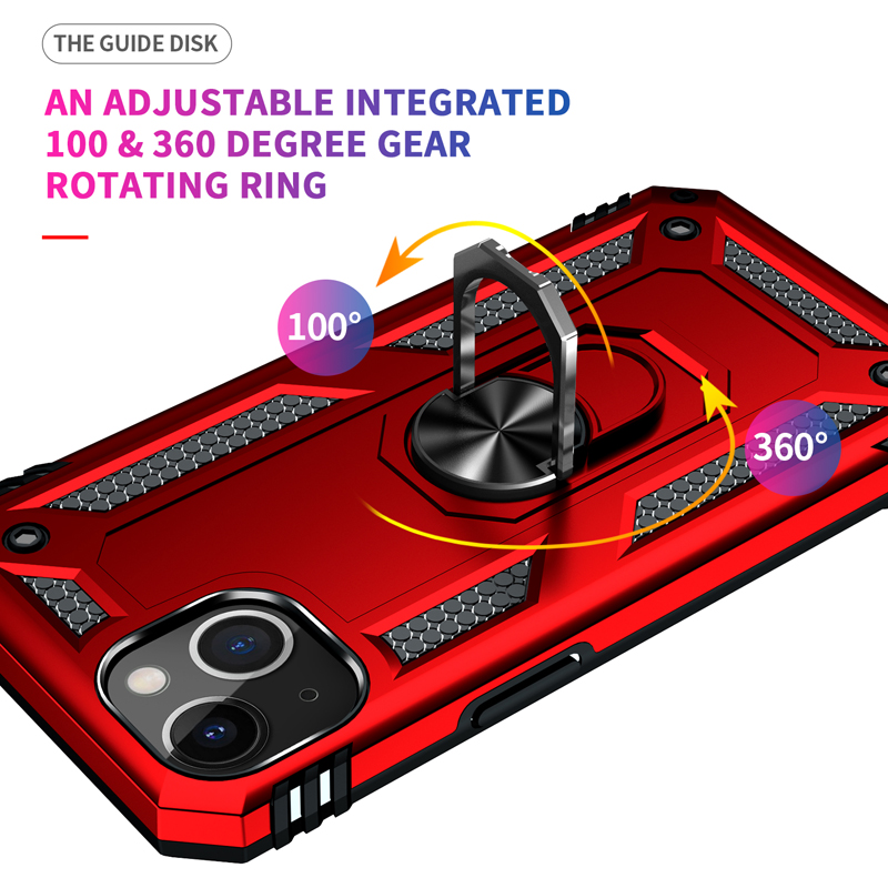Metal Ring Kickstand Armor Shockproof Case For iPhone 14 12 11 13 Mini X Xs Max Pro XR SE 7 8 6 6S Plus TPU Holder Cover Coque_voghion.com