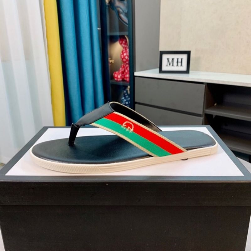 Double G Letter Flip Flops For Men, Anti Slip, Worn The Beach, Durable, Personalized, Clip On Slippers, Casual And_voghion.com