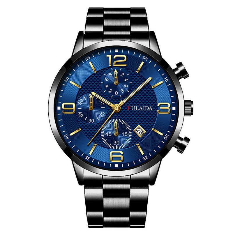 Relógio masculino fashion com contas e pulseira_voghion.com