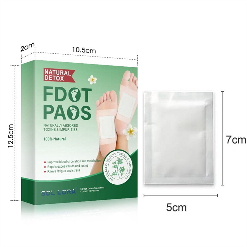 SOL LORA Aicao Air Ginger Foot Patch Vinagre de Bambu 10 adesivos/caixa_voghion.com