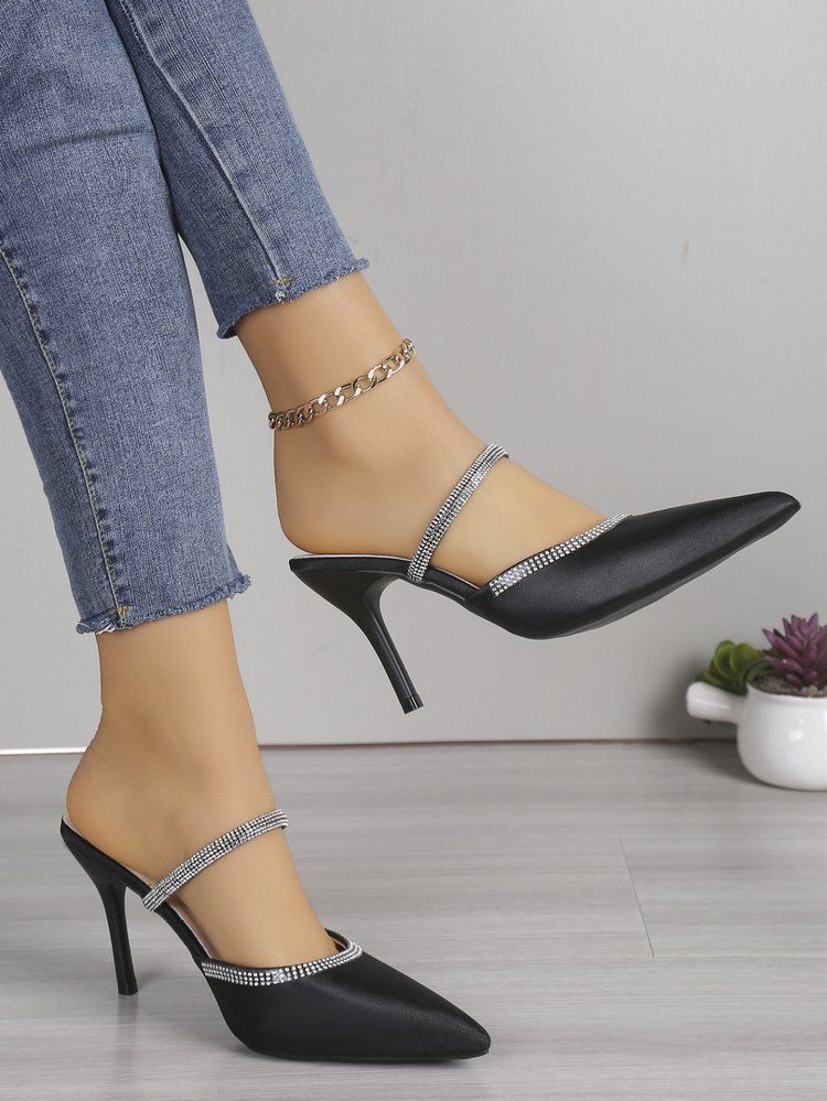 High Heel Schuhe 2023 Neue Frühjahr/Sommer Vielseitige Spitze frauen Gefühl Schlanke Heels, Stirnband, Externe Tragen Von_voghion.com