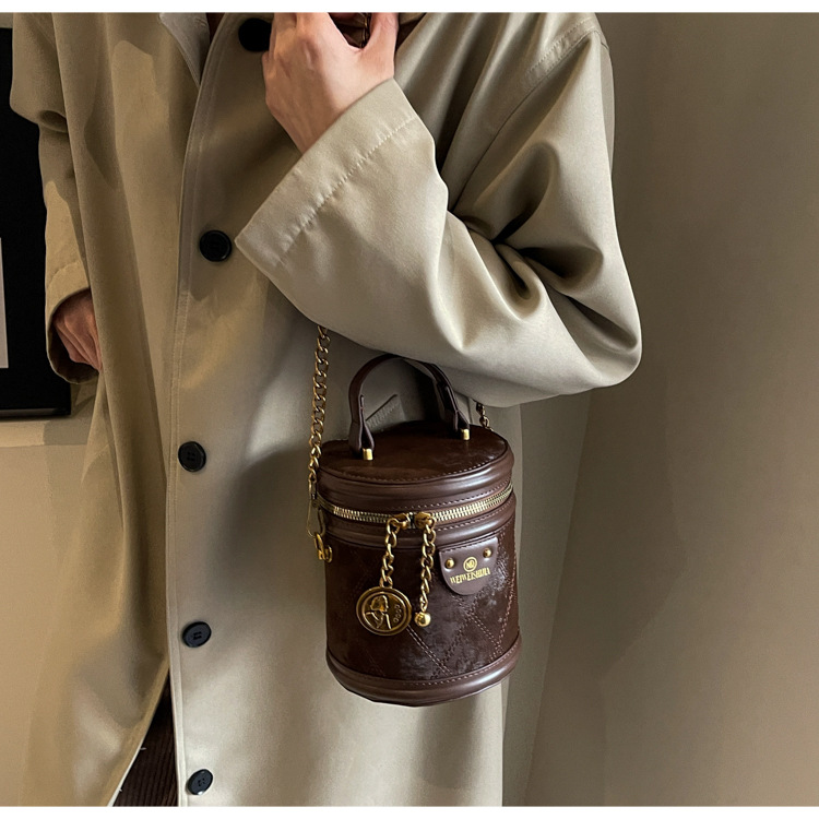 2024 m. Naujas Retro Bucket Krepšys, Universali grandinėlė, Madingas rankinis pečių krepšys, Didelės talpos madingas Crossbody Bag, madingas_voghion.com