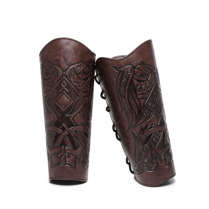 Pulseira Viking em relevo medieval renascentista para cosplay_voghion.com