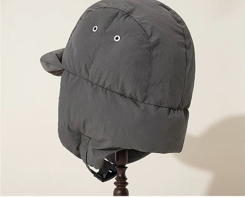 Lightweight Ultra-Thick Down Cotton Lei Feng Men, Warm Ear Protection Women, Autumn And Winter Windproof Helmet Liner_voghion.com