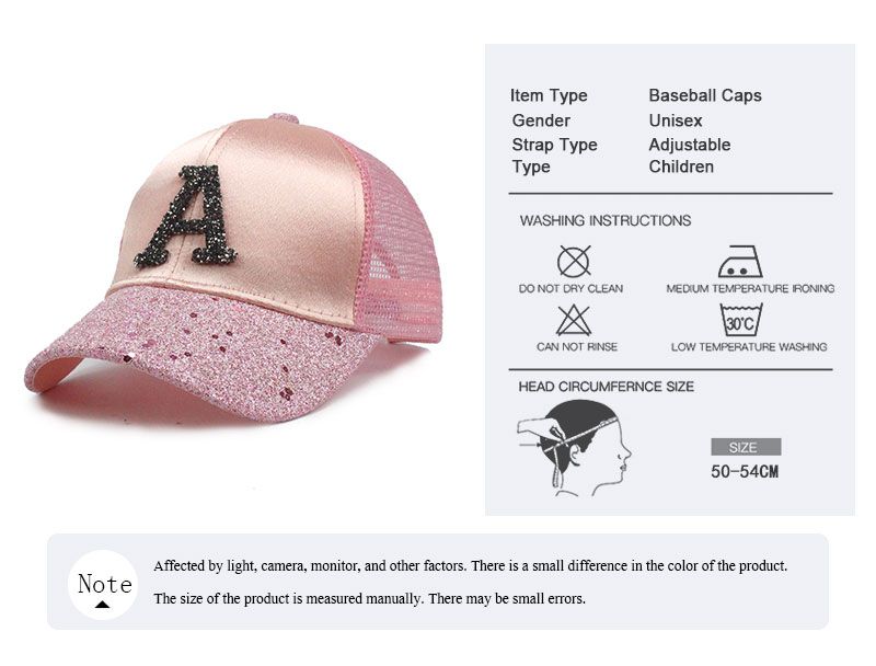 Armsad laste pesapallimütsid, beebitüdrukud, päikesesirmiga poisid, Snapback-mütsid, täht A, hip-hop mütsid, laste suvine võrgusilma müts_voghion.com