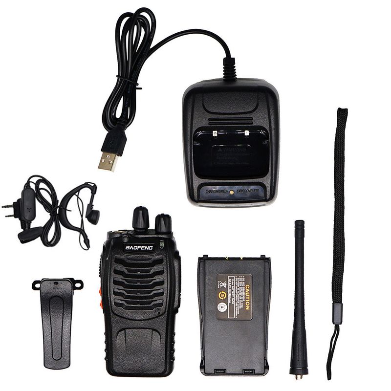 10Pcs/Lot Original Baofeng BF-888S Walkie Talkie Two-way Radio Set BF 888s UHF 400-470MHz 16CH Walkie-talkie Radios_voghion.com