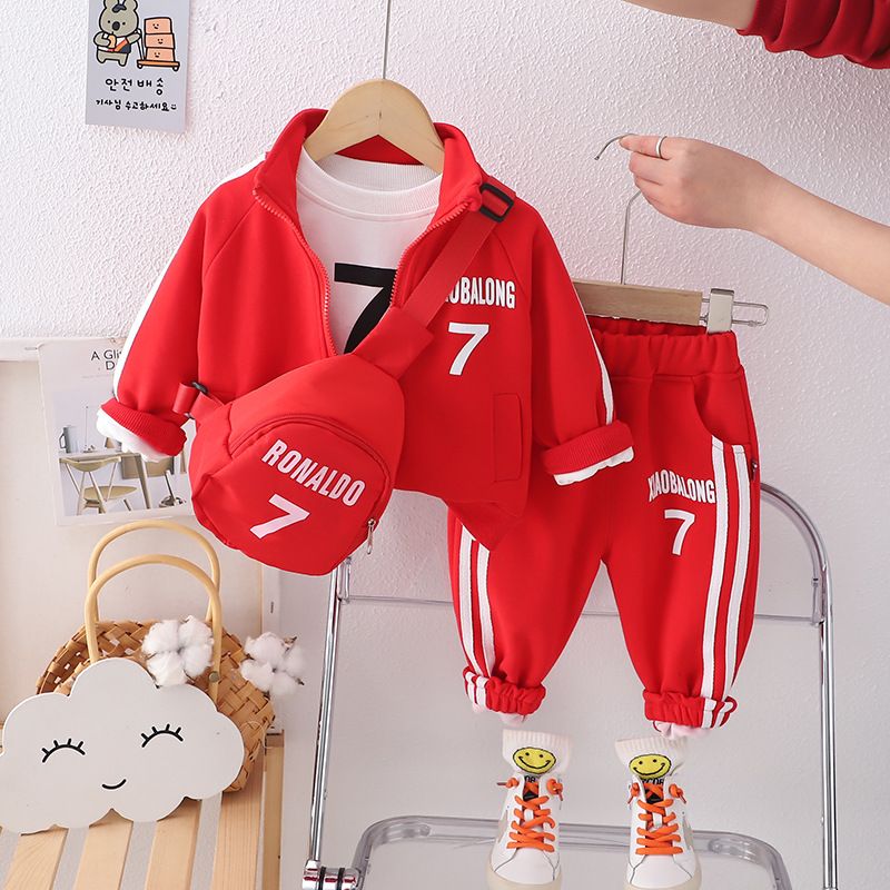 Conjunto de traje formal de 3 piezas para niño: blazer, chaleco y pantalón elegantes para ocasiones especiales (2-7 años) - Mezcla de algodón premium_voghion.com
