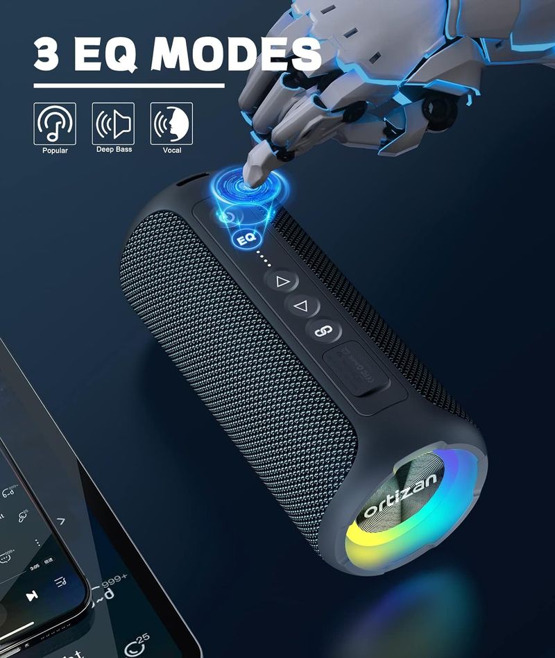 Enceinte Bluetooth portable X8 Pro avec son stéréo 40 W, basses riches, étanchéité IPX7, autonomie de 30 h, couleurs assorties_voghion.com