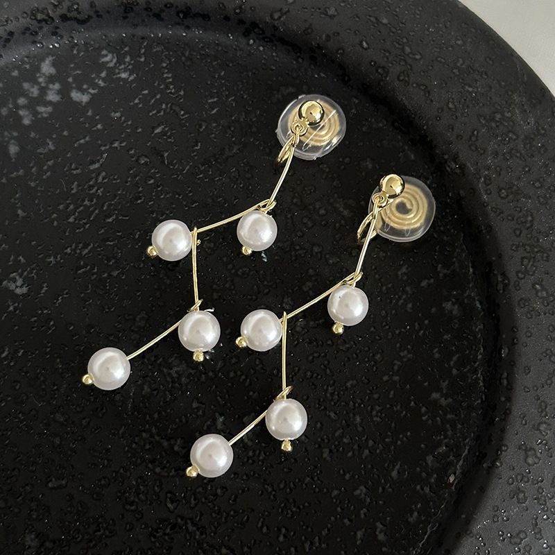 Ear Clips Without Piercings, Premium Pearl Earrings, Earrings._voghion.com