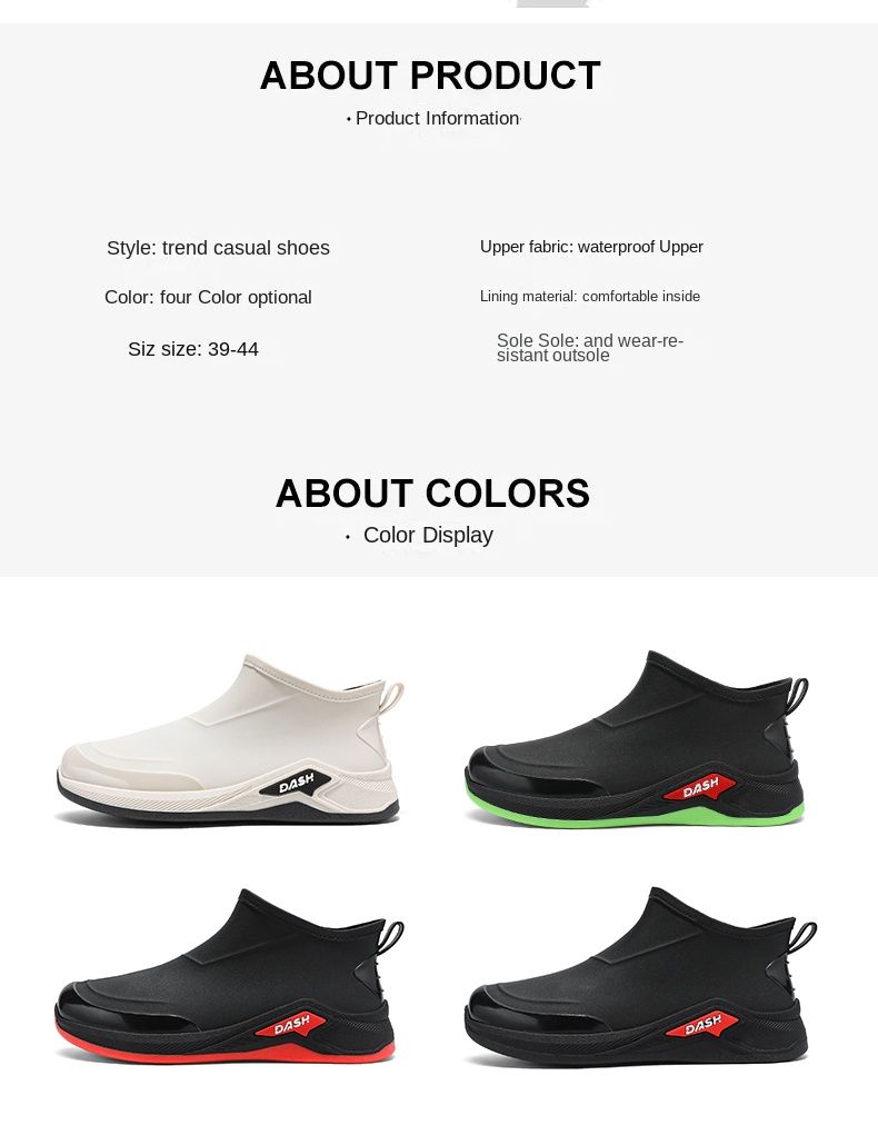 Günstige Regenstiefel, Angelschuhe, Wasserschuhe, Größe 40-44_voghion.com