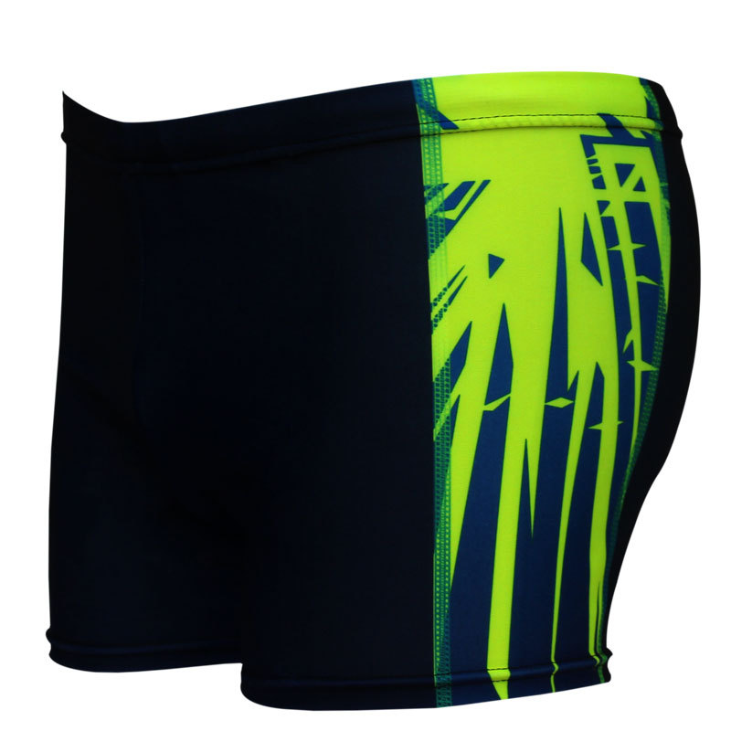 New style printed swimming trunks, fashionable flat foot hot spring quick drying large men's swimming trunks_voghion.com