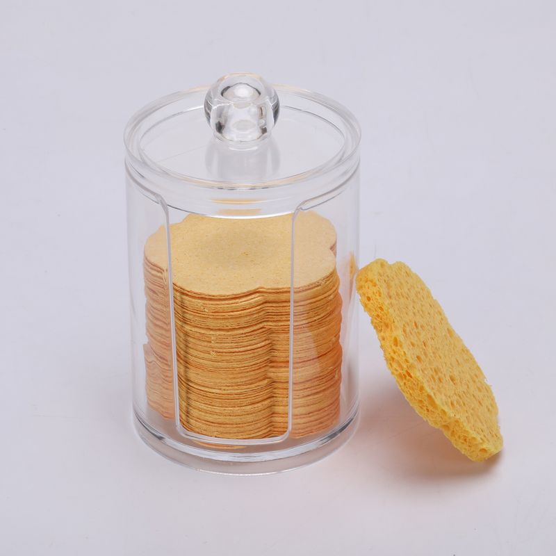 Dischetti di cotone Fiore Amore Cerchio Orso Polpa di legno Cotone Struccante Struccante Viso Spugna Strumento Struccante Spugna Cipria Strumento di Bellezza_voghion.com