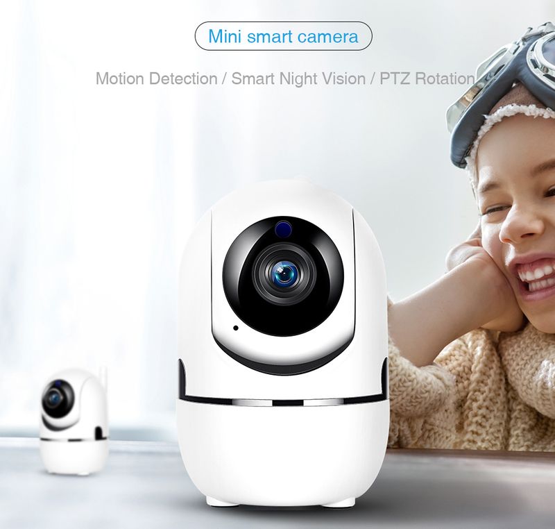 Ycc365 Plus 1080P Cloud HD IP WiFi Auto Tracking Baby Monitor Night Vision Security Home Surveillance Camera_voghion.com