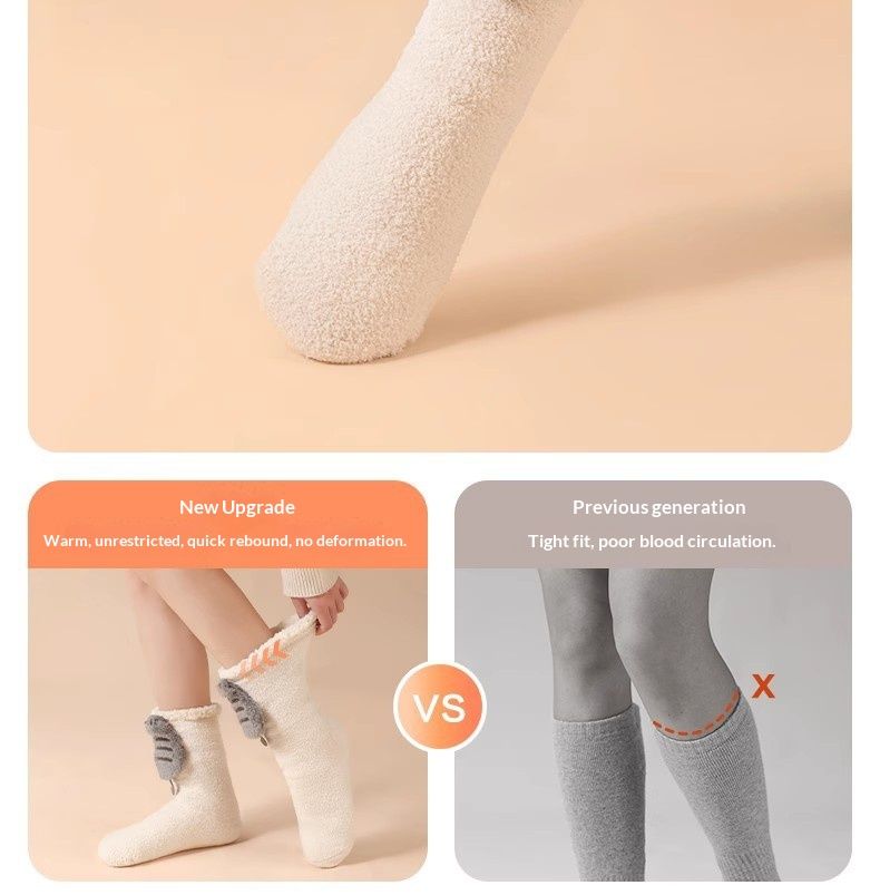 Calzini riscaldanti ricaricabili Pure Winter Foot per donne che dormono a letto, scaldamuscoli, calore in ufficio_voghion.com