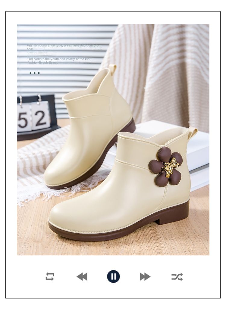 Modische und lässige Damen-Regenschuhe, Zwischensohle, Größe 36-41_voghion.com