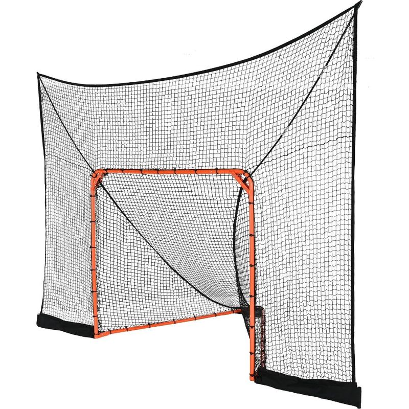 Quick Complete Lacrosse Net, Lacrosse X Extended Accessories Training Hockey Backstop 12' Net, 9' With Goal Coverage, Easy And_voghion.com