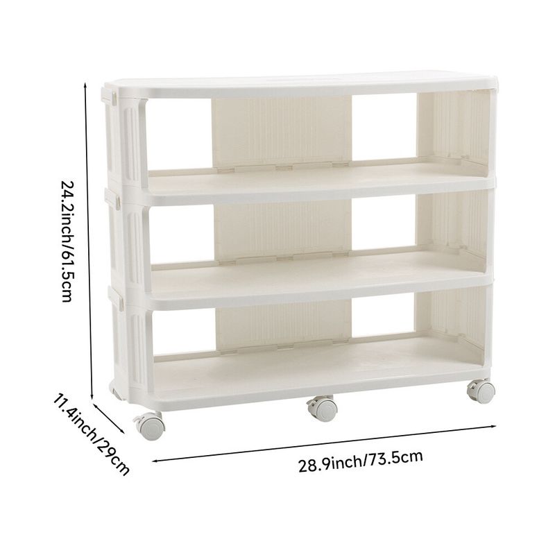 4/5/6/7 Tier Shoe Rack Standing Cabinet Storage Shelf Unit Organiser With Wheels_voghion.com
