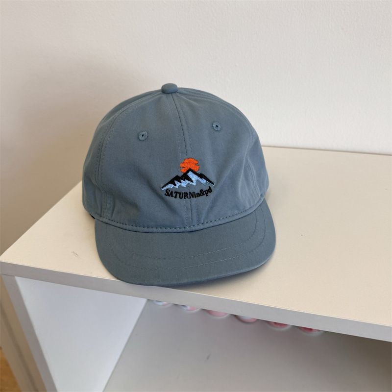 American Short brim Baseball Men's Instagram Versatile Soft Top Duck Tongue for Children Summer Sunshade and Sunscreen_voghion.com