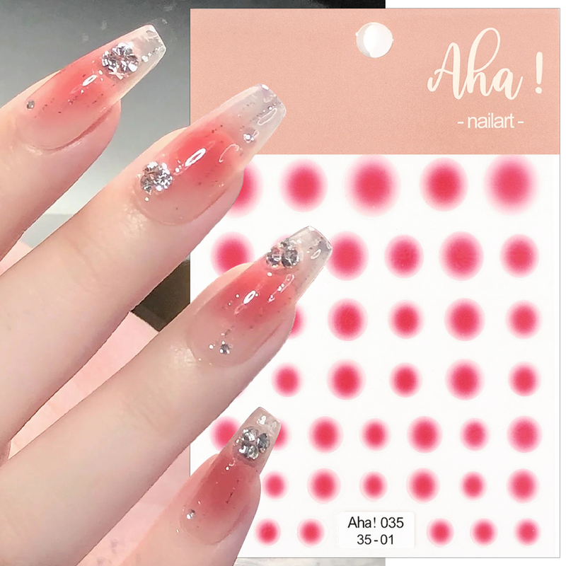 3D transparenter Puder-Rouge, allmählicher Wechsel, Nagelkunst-Aufkleber, selbstklebender Regenbogen-Puder-Rouge-Schieber, Grad_voghion.com