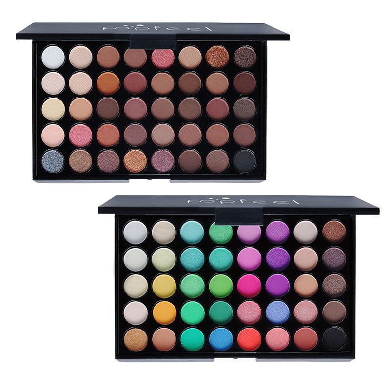 120 couleurs paillettes fard à paupières Palette mat ombre à paupières Palette miroitant brillant nu maquillage Palette ensemble Kit cosmétique femmes_voghion.com