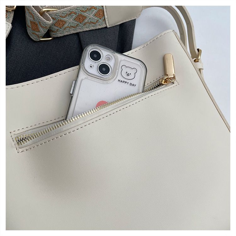 Texture Donna 2024 Nuovo Tracolla Larga Moda Monospalla Secchiello Piccola Borsa Quadrata_voghion.com