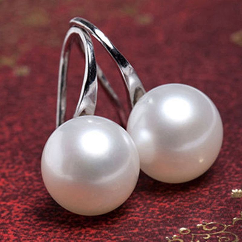 Haken-Ohrringe, elegant, einfach zu kombinieren, kompakter Perlenschmuck für Damen zum Einkaufen und Dating_voghion.com