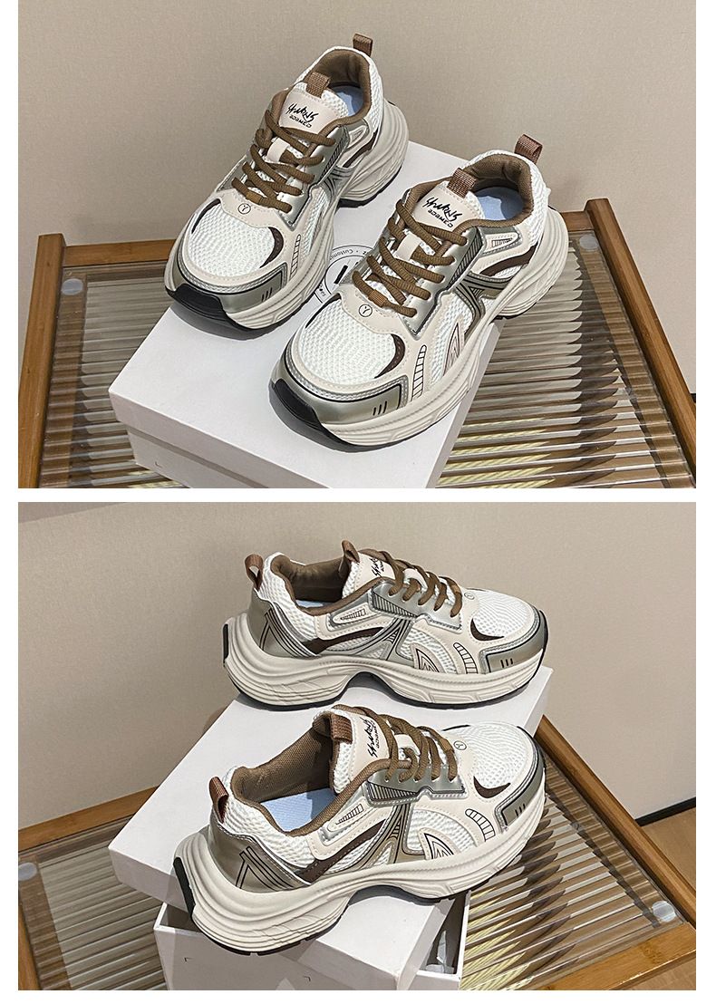 Papa Schuhe Studentin Sport Laufschuhe Freizeitschuhe Plattform Höhe Erhöhen_voghion.com