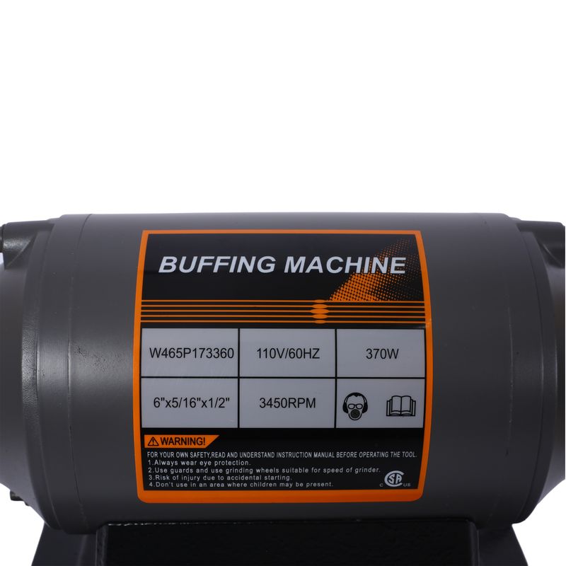 6-Inch Electric Polisher Bench Buffer Grinder - Includes 4PCs 80Ply Thic Buffing Wheels Ideal Benchtop Buffing Machine For Polishing Metal, Jewelry, Knives, Wood, Jade, And Plastic.CSA Certificated_voghion.com