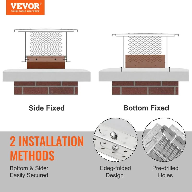 Practical Easy Toppled And Not Easily X Cap And 9 Cover Chimney Chimney Inst Accessories Inch Steel 13 304 Stainless Fireplace_voghion.com