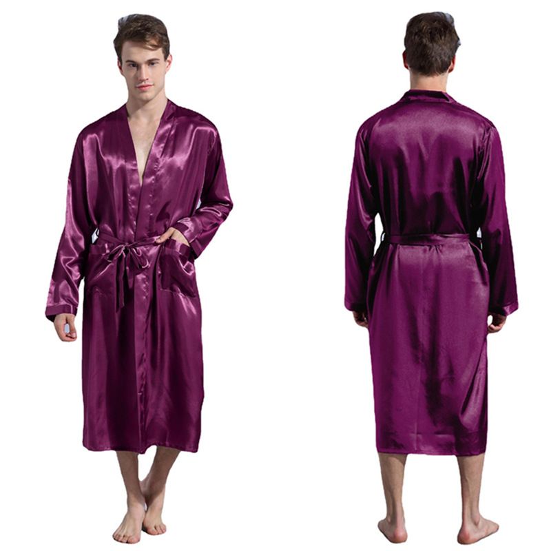 Robe en satin brillant RYYD - Coupe ample, style cardigan, toutes saisons_voghion.com