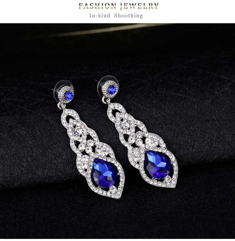 Shiny VENUS Kristall Lange Baumeln Ohrringe Für Frauen Exquisite Strass Hohl Stud Eardrop Braut Hochzeit_voghion.com