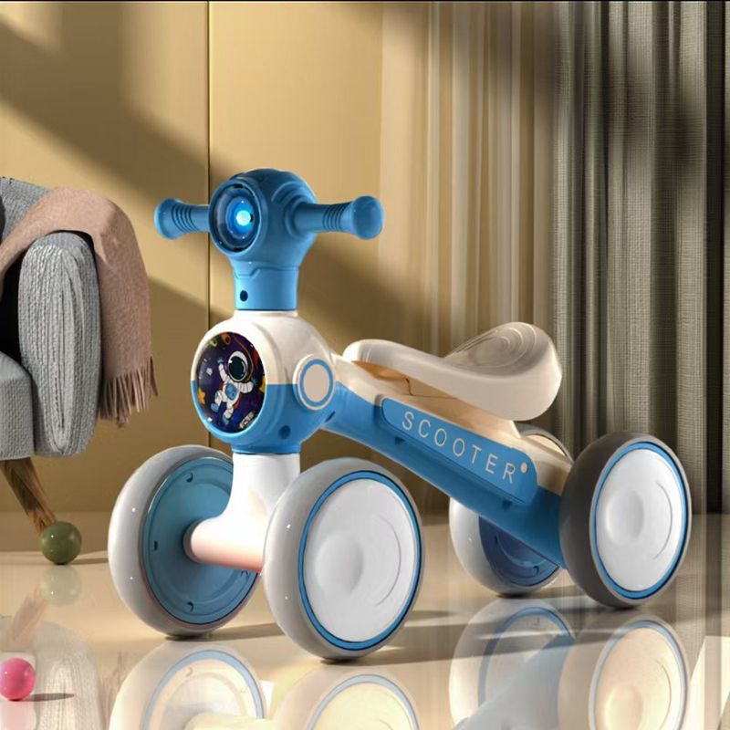 Baby Scooter Kinderen Vierwielige Loopauto 1-3 Jaar Oud Pedaalloze Loopwagen Jongens En Meisjes Yo-yo_voghion.com