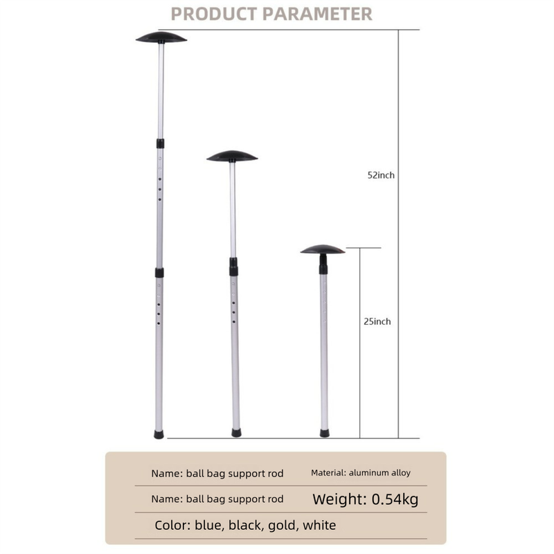 Rod Three Four Sections Retractable Aluminum Alloy Golf Support Prevents Bag Deformation_voghion.com