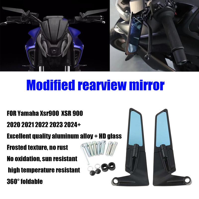 FOR Yamaha XSR 900 Motorcycle Mirror Wind Wing side Rearview Reversing mirror reversing Motorcycle Accessories xsr900_voghion.com
