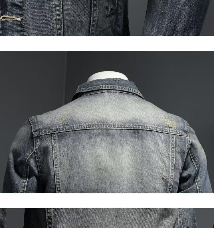 Jaqueta masculina retrô com zíper e gola alta, roupa de trabalho para ciclismo e motocicleta_voghion.com