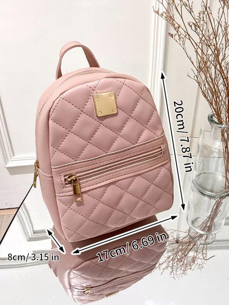 Bolso bandolera de hombro con estampado de cuadros rombos, de gran capacidad, informal, para teléfono móvil, para mujer_voghion.com